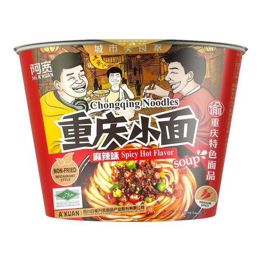 CHONGQING NOODLES SPICY HOT FLAVOR (100g*12)